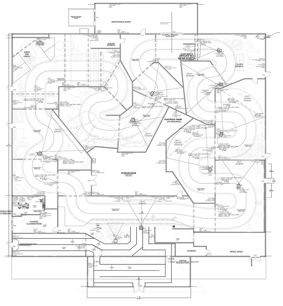 Justice League, Track Layout