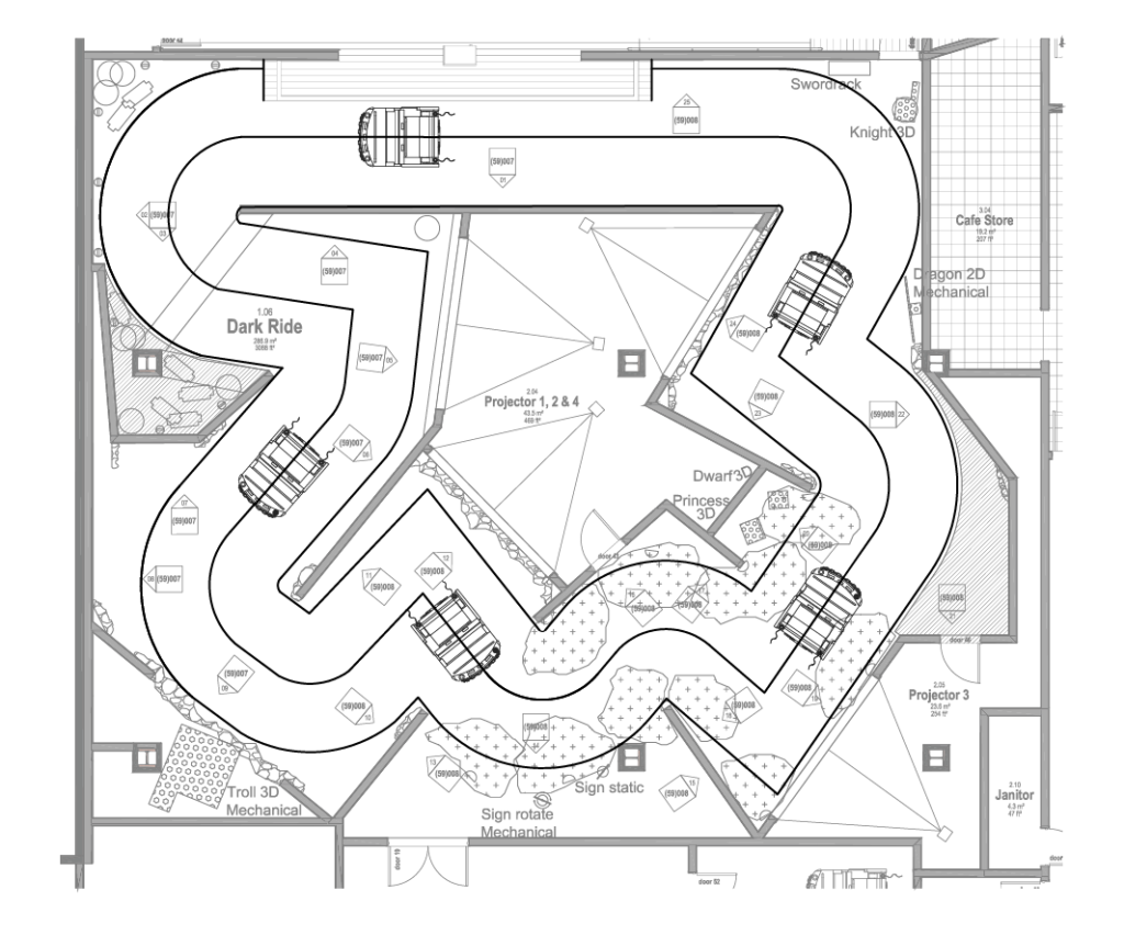 Lego Discovery Center, track layout