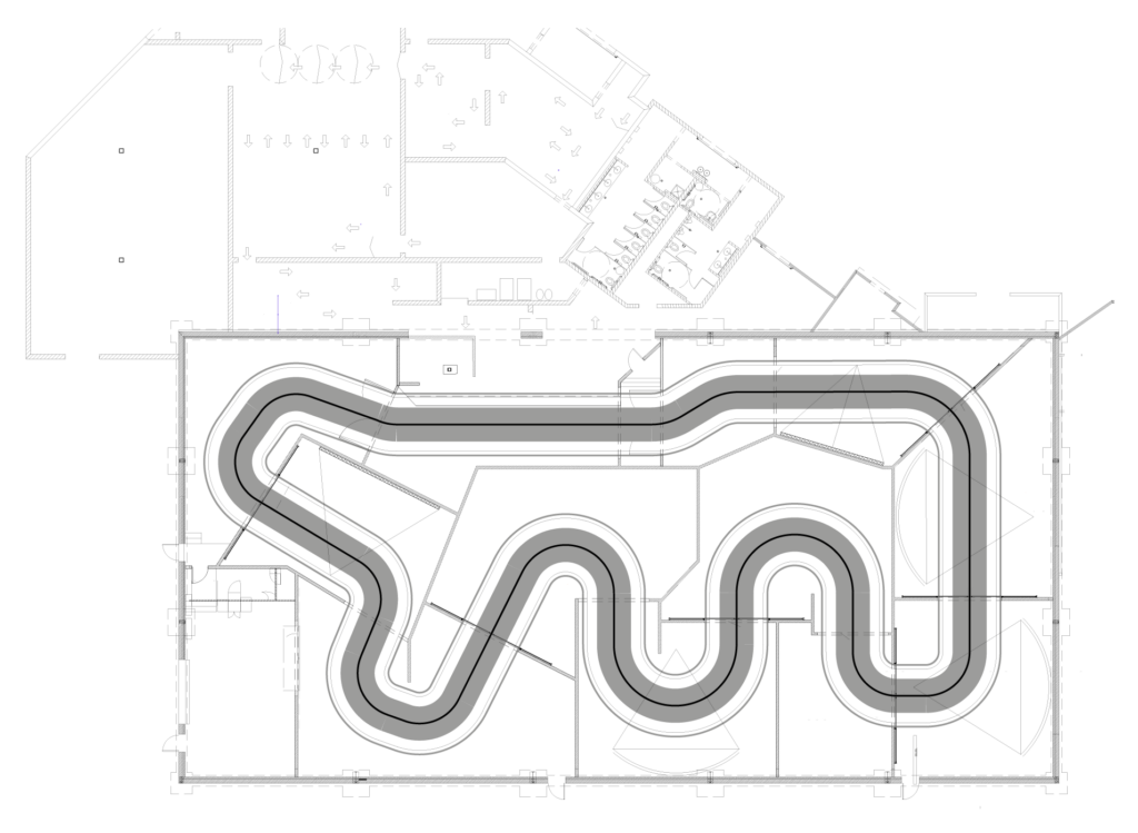 Volkanu Dark Ride Track Layout